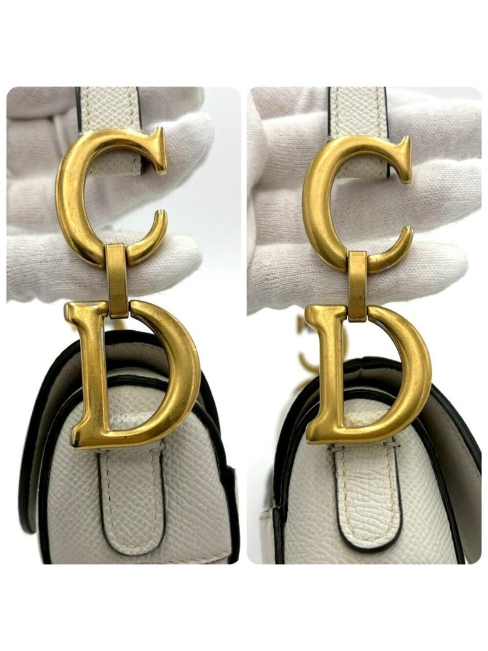 Dior Saddle Bag Gray Neckoff White - Picture 9 of 15